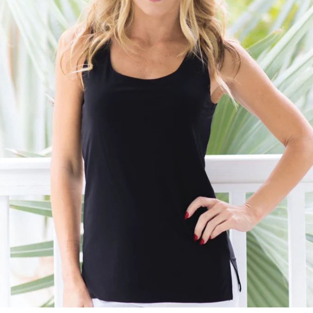 Jean Pierre Klifa Classic Black Sleeveless Tank Top sz L